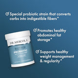 Dr. Mercola Biothin Probiotic 10 Billion CFU, 30 Servings (30 Capsules), Dietary Supplement, Supports Digestive Health, Non GMO