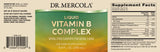 Dr. Mercola Vitamin B Complex Liquid, 9.8 Fl. Oz. (290 mL), 29 Servings, Natural Citrus Flavor, Dietary Supplement, Supports Stress Management, Non-GMO